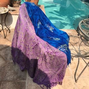 Alegre Pareto Sarongs blue and purple